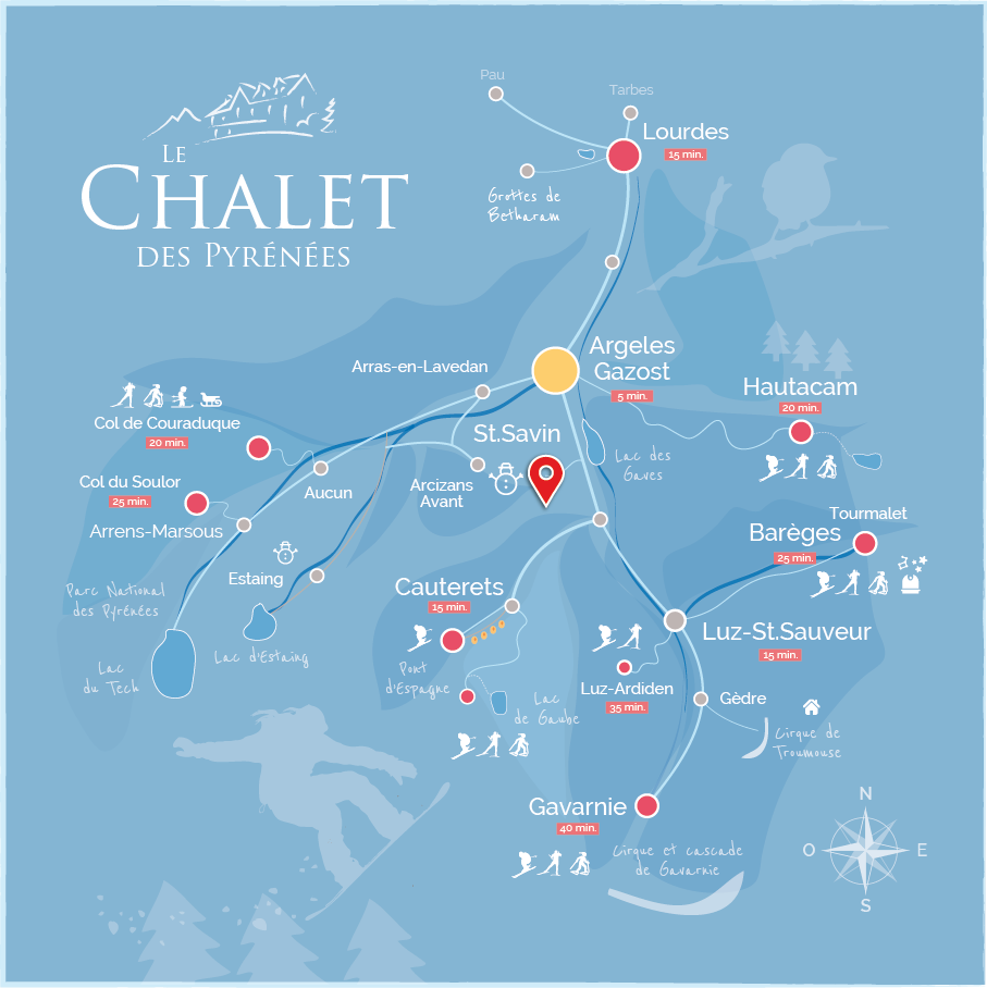 L'hiver au Chalet des Pyrénées - Location gite Hautes-Pyrénées - 65400